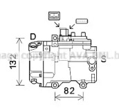 AVA QUALITY COOLING tok723 -  Компрессор, кондиционер